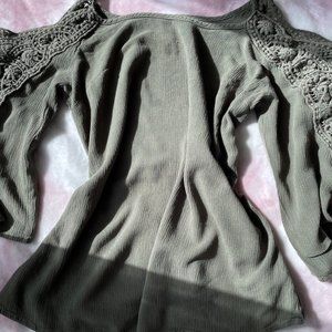 Target Off Shoulder Crocheted Blouse